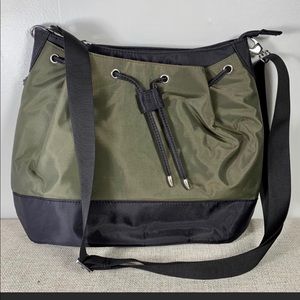 NWOT Travelon Crossbody Drawstring Army Green Bag